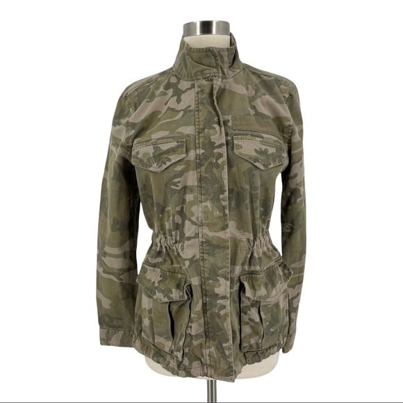 TREASURE & BOND CAMO UTILITY JACKET WOMEN SMALL STREETSTYLE Y2K GRUNGE - Picture 1 of 12
